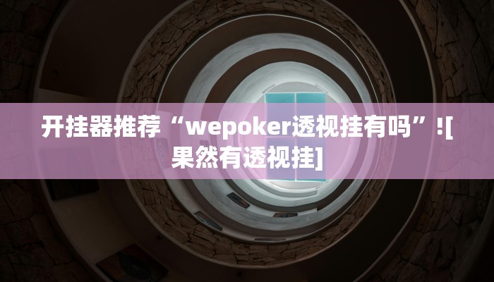 开挂器推荐“wepoker透视挂有吗”![果然有透视挂]