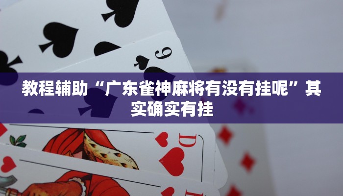 教程辅助“广东雀神麻将有没有挂呢”其实确实有挂