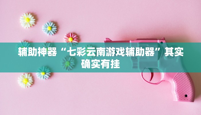 辅助神器“七彩云南游戏辅助器”其实确实有挂